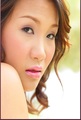 Thai girl with lips parted giving sensuous look