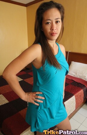 Precious strips green dress and bares pert tits and round ass