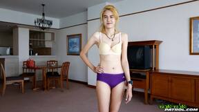 Yo sucks thick white cock and gets fucked and creampied